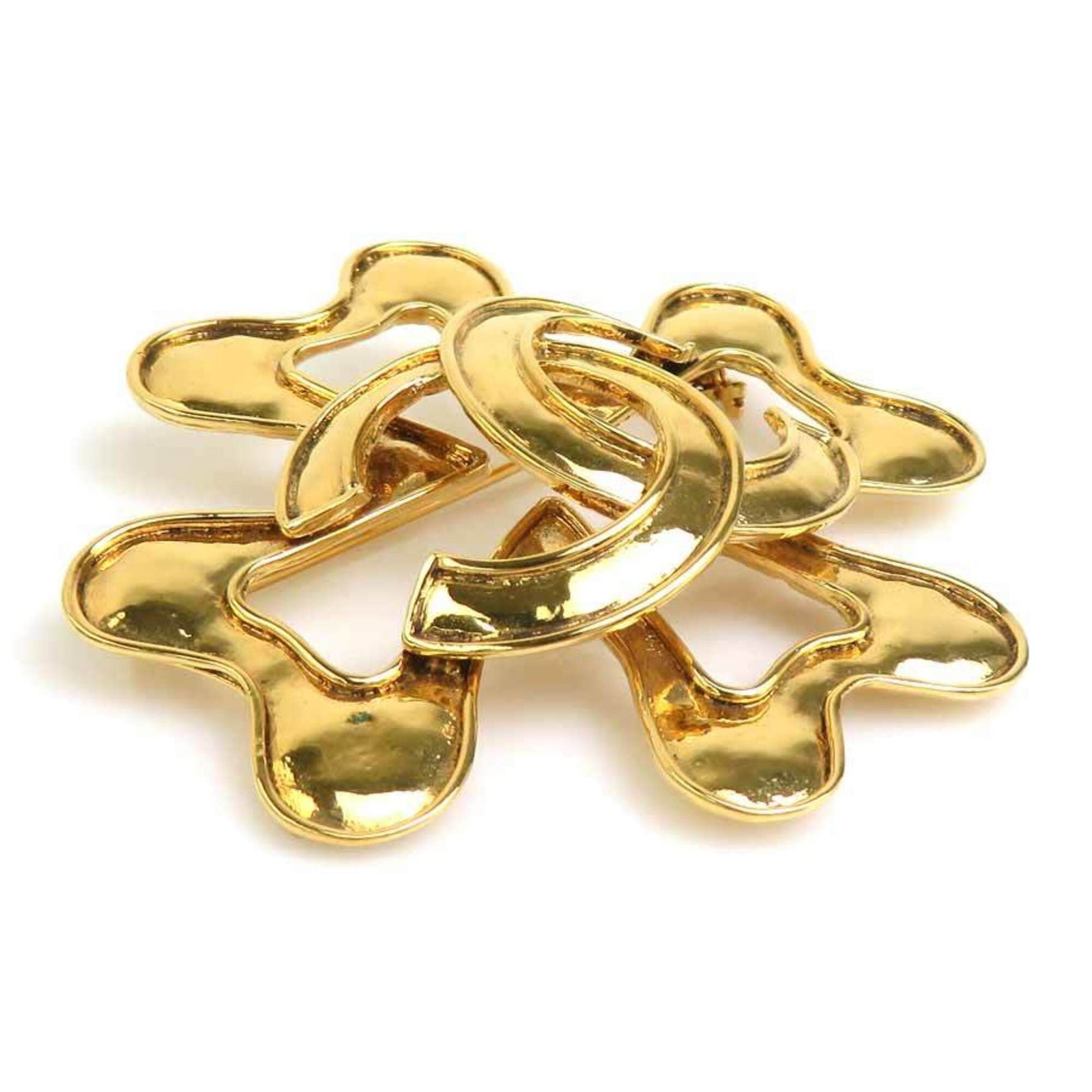Metal Chanel Brooch - 2