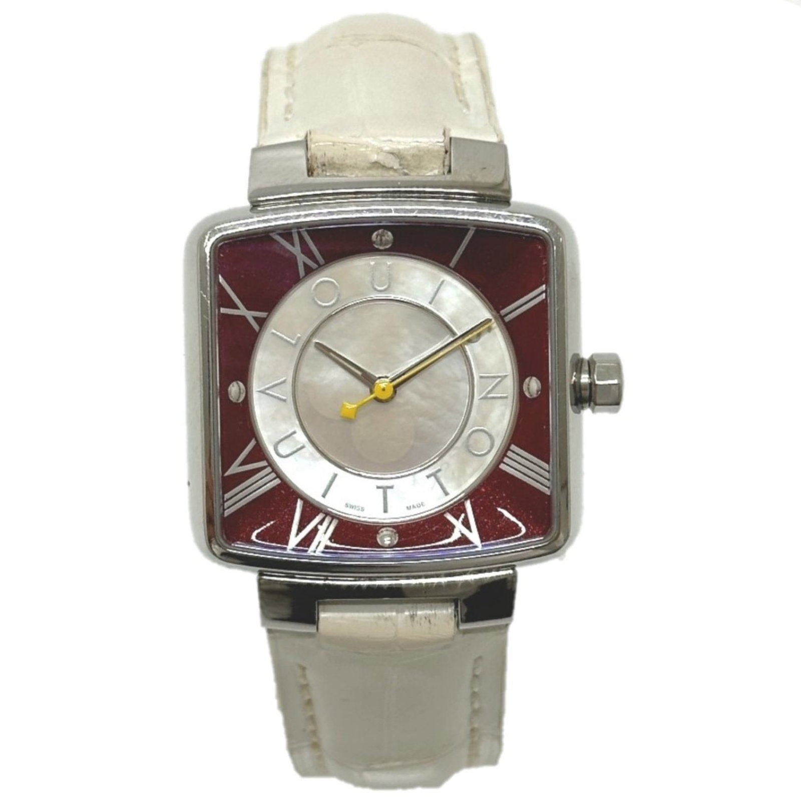 Louis Vuitton Wristwatch Other: Louis Vuitton Wristwatch Other Silver Louis Vuitton Q221J women's wristwatch with a quartz movement and 5.8inch band length, featuring a classic design that exudes timeless elegance. The watch's
