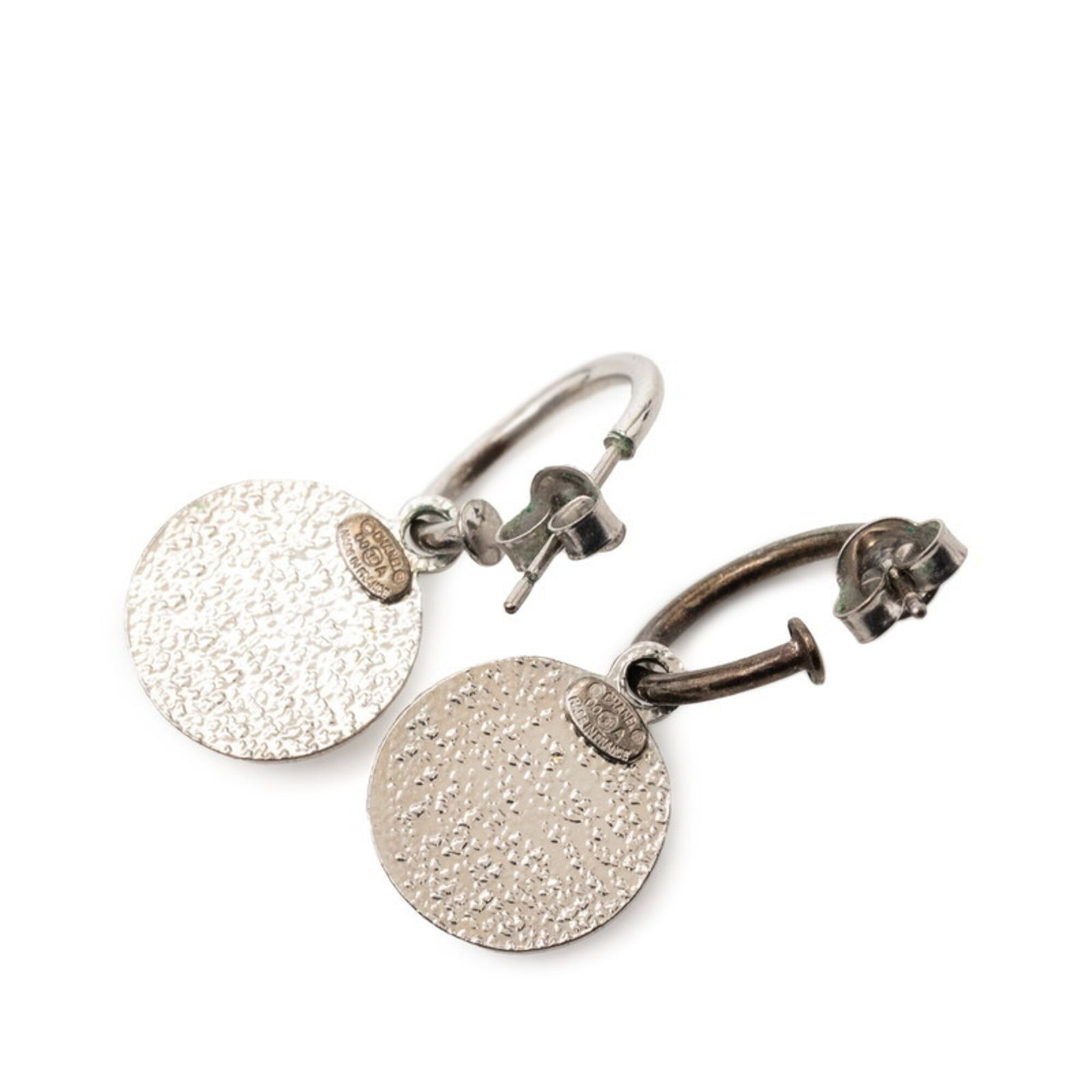 Metal Stud Chanel Earrings - 2