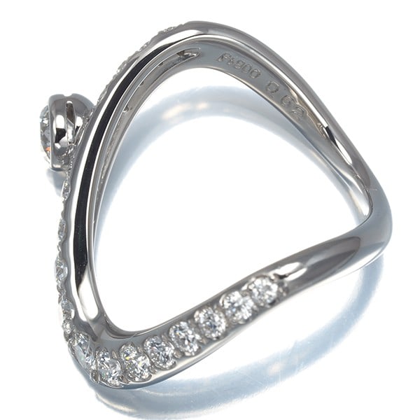 Diamond 0.62Ct Ring 900 Platinum - 3