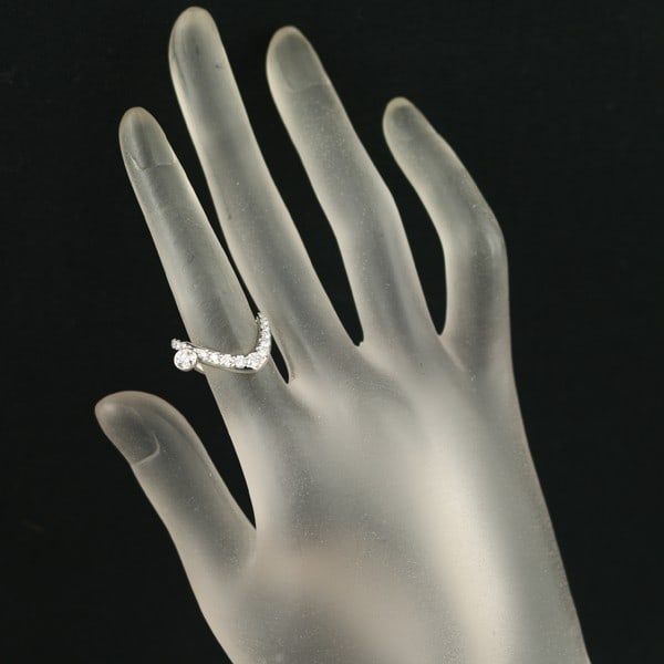 Diamond 0.62Ct Ring 900 Platinum - 4