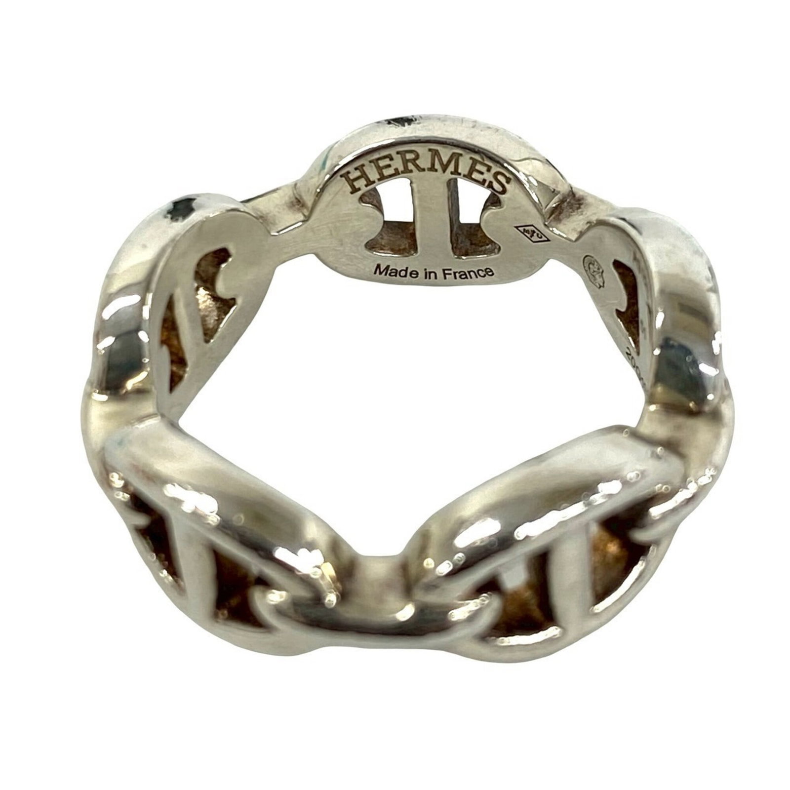 Silver Ring Band Hermes 925 - 3