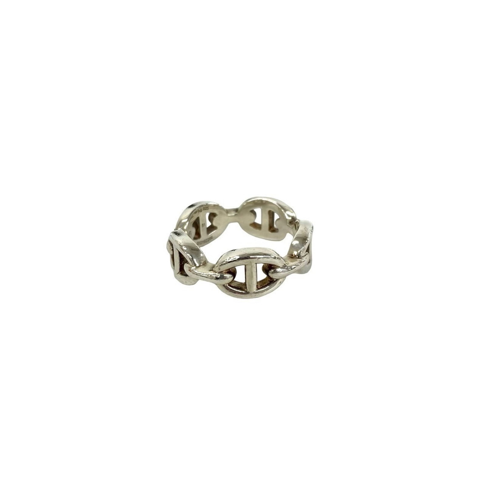 Silver Ring Band Hermes 925 - 6