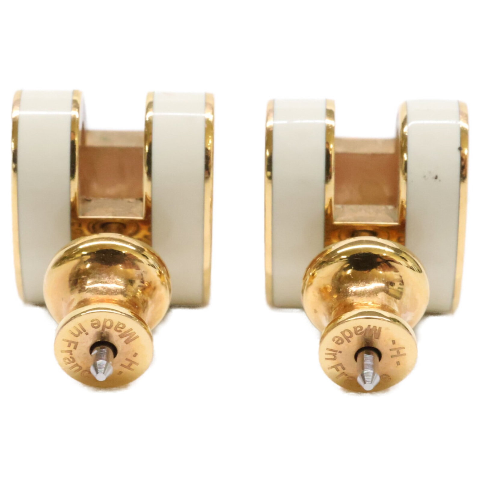 Metal earrings by Hermes Stud - 3
