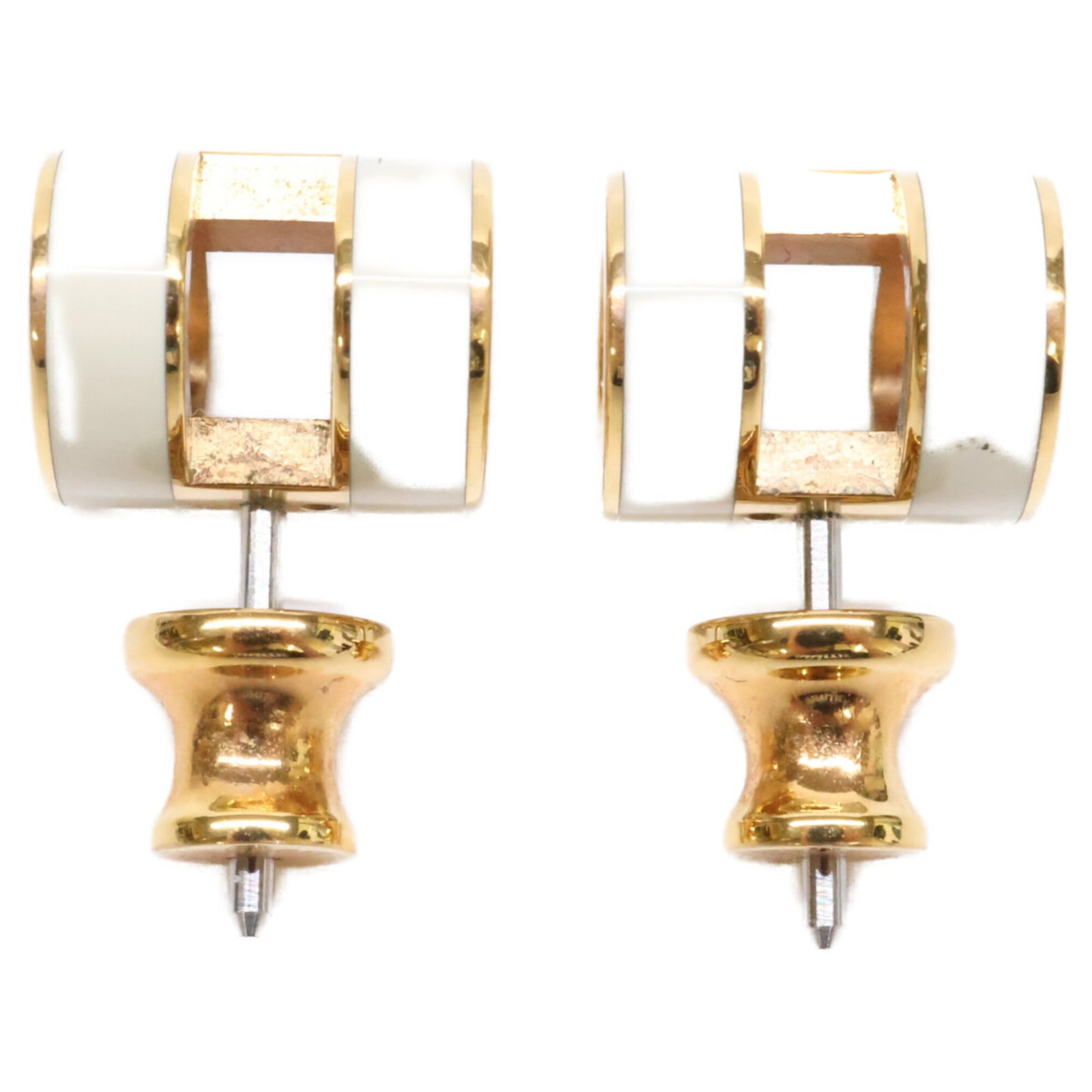 Metal earrings by Hermes Stud - 5