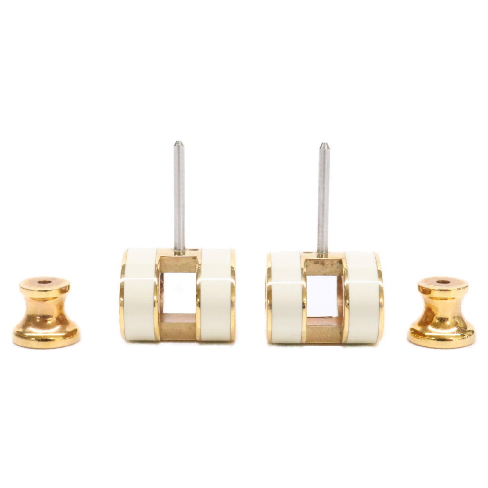 Metal earrings by Hermes Stud - 6