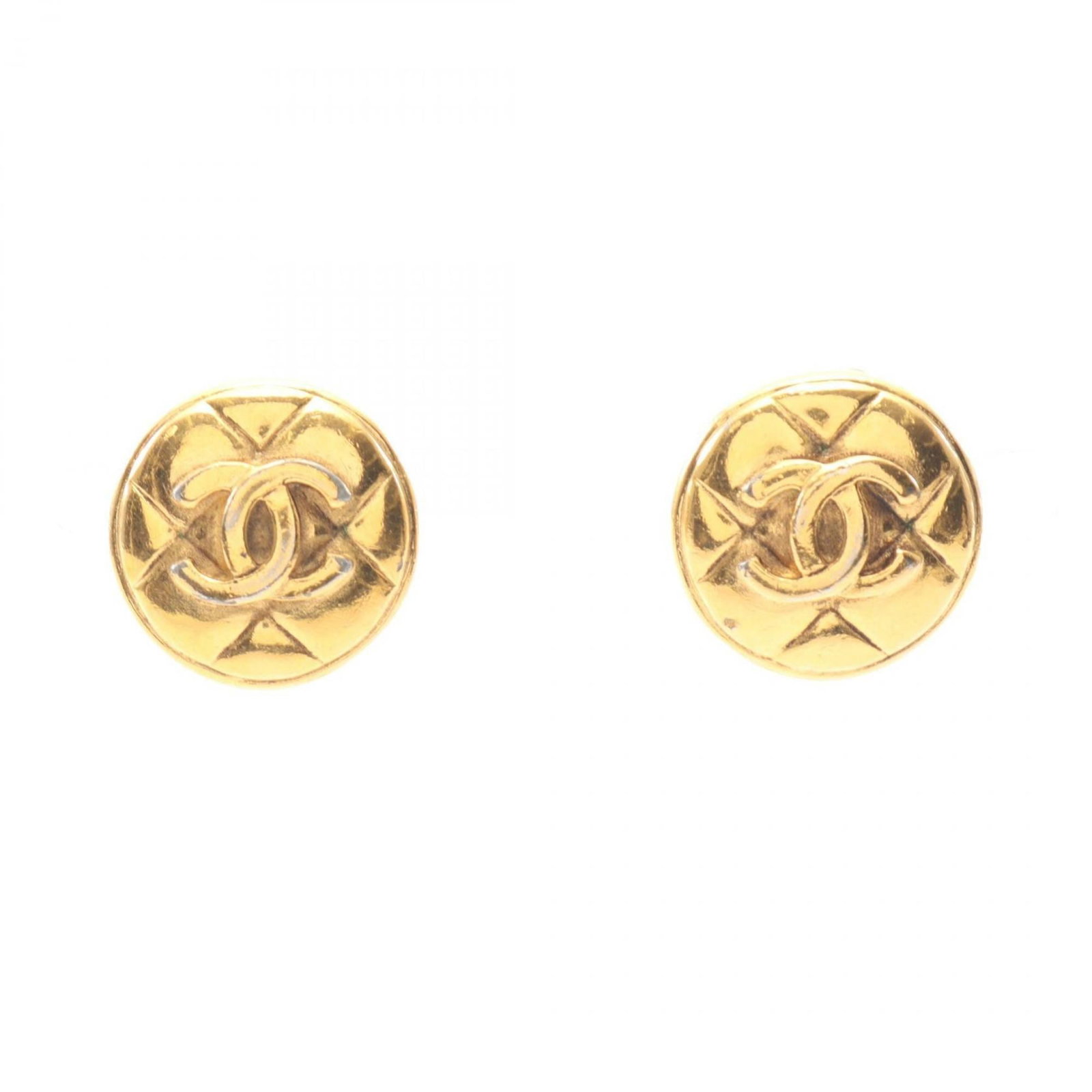 Chanel Clip Earrings Gold Plating: Chanel Clip Earrings Gold Plating Gold plating adds a touch of luxury to these sleek Chanel clip earrings, measuring 25.00mm in size and featuring a gold finish that catches the light. Made from