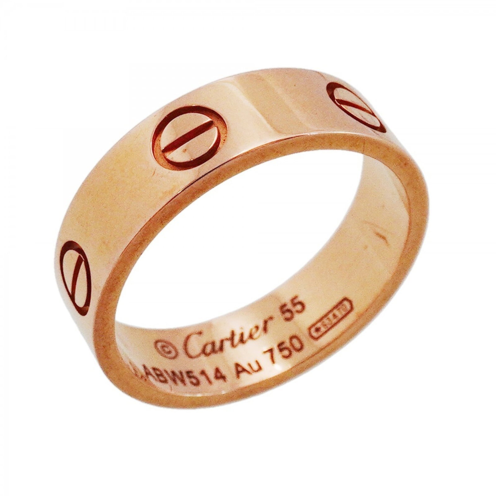 Pink Gold Ring Band Cartier: Pink Gold Ring Band Cartier Item Specifics: Brand: Cartier Type: Band ring Gender: Men,Women Material: Pink gold (18K) Brand Size: 55 US Size: 7.5 Product Disclaimer: Items may exhibit light wear,