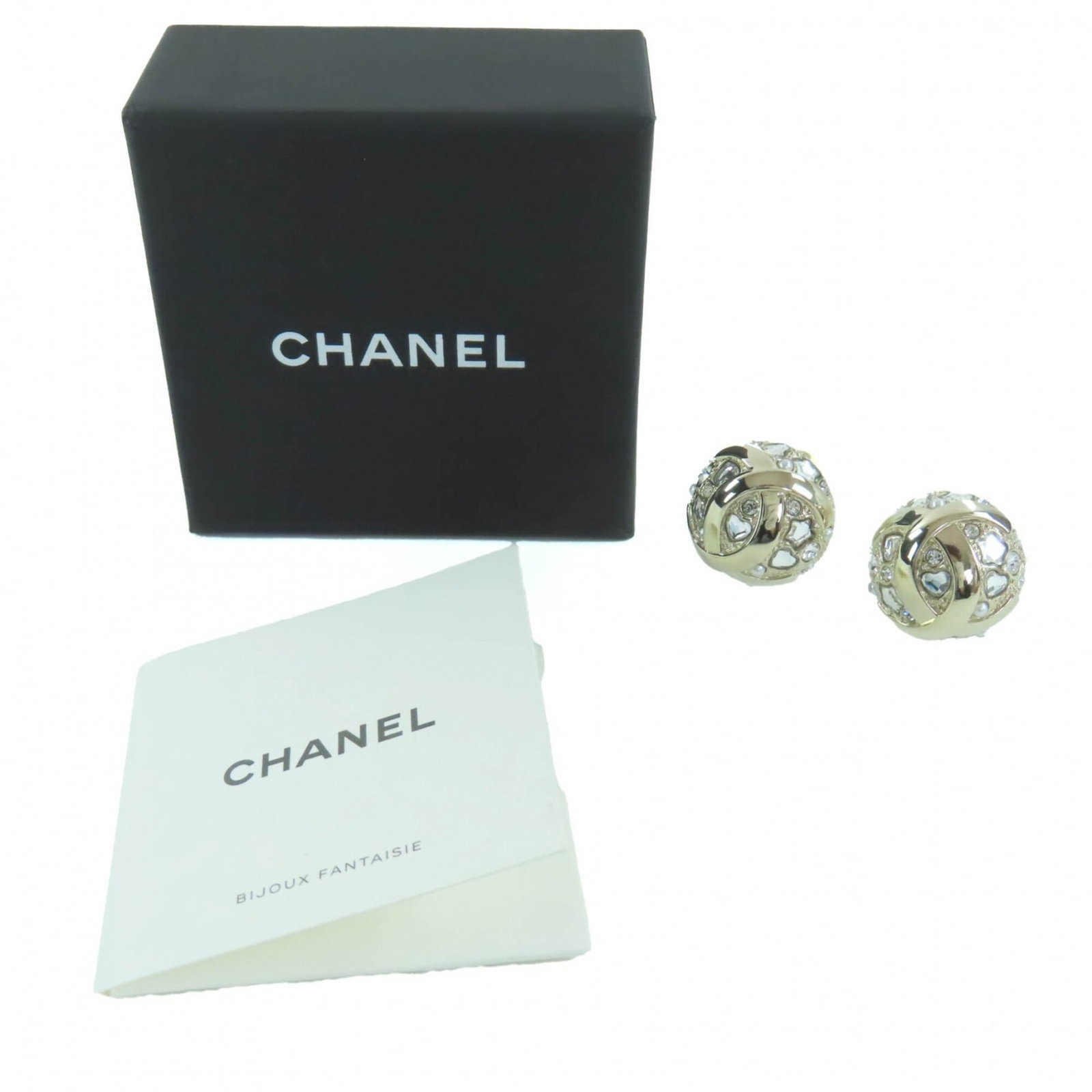 Metal Stud Chanel Earrings - 2