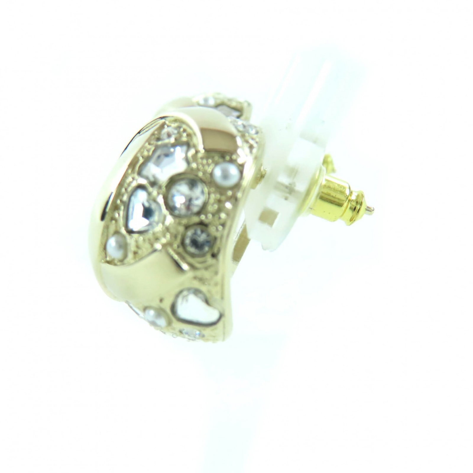 Metal Stud Chanel Earrings - 3
