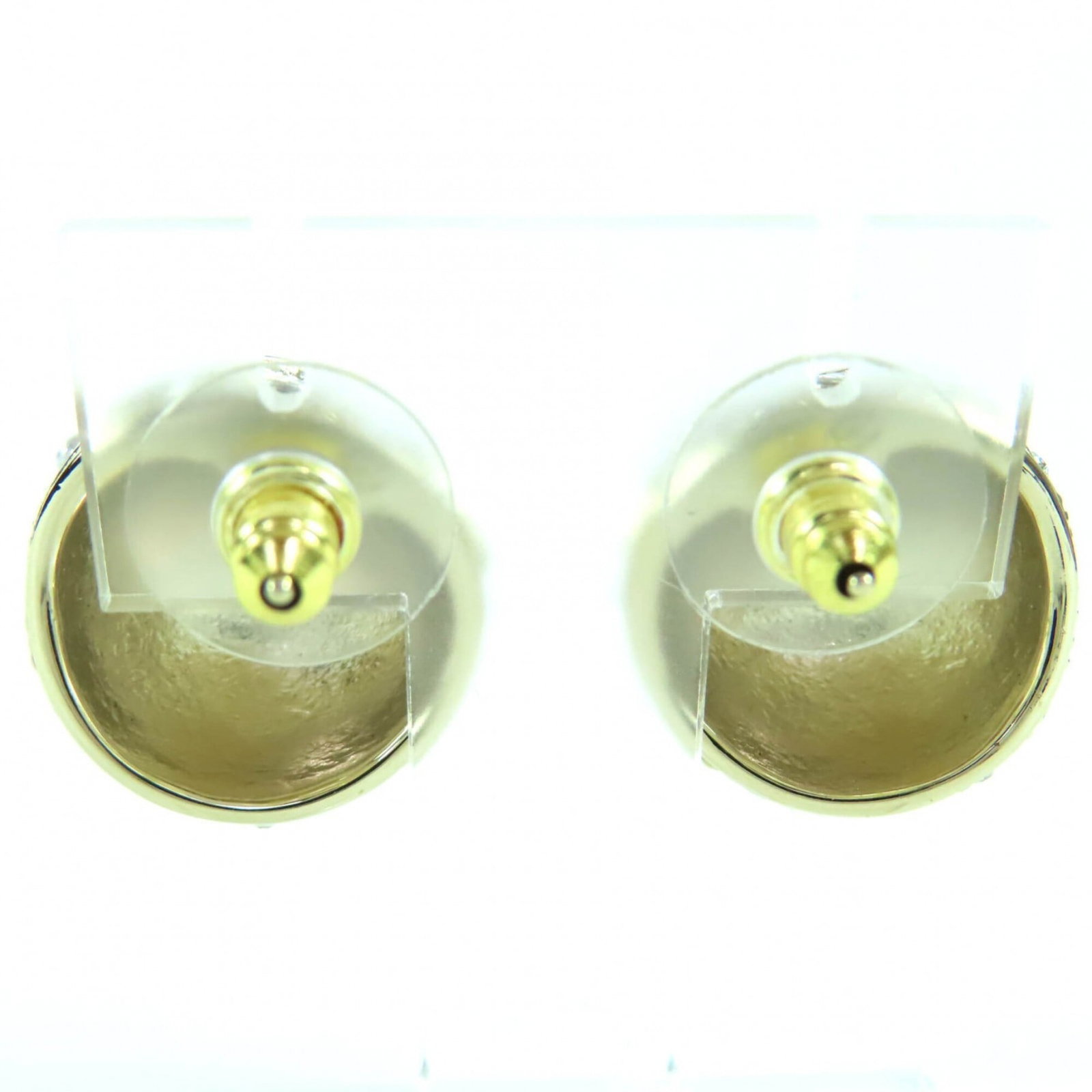 Metal Stud Chanel Earrings - 4