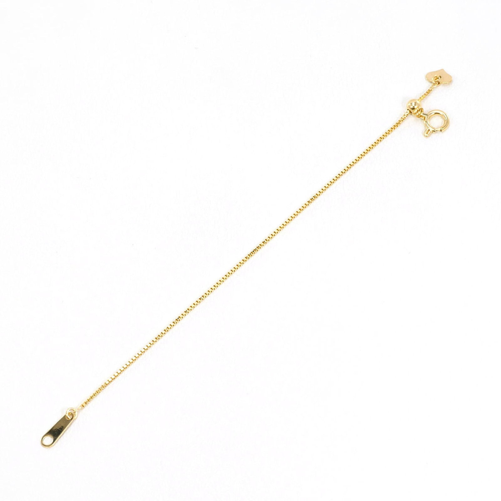 18K (18-Karat) Yellow Gold (Yg) Adjustable Necklace Total Weight 0.7G 11Cm Jewelry: 18K (18-Karat) Yellow Gold (Yg) Adjustable Necklace Total Weight 0.7G 11Cm Jewelry 18K yellow gold adjustable necklace with a total weight of 0.7g and a length of 11cm, crafted from high-quality 18K