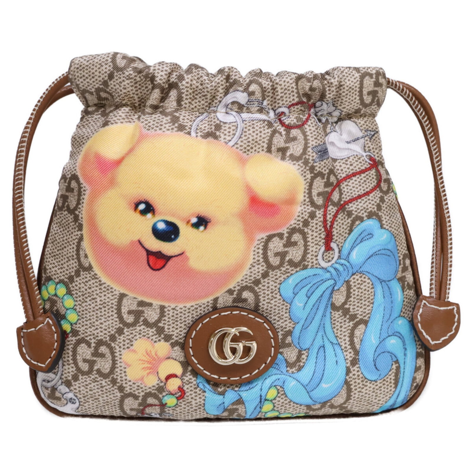 Silk Leather Charm Handbag Gucci: Silk Leather Charm Handbag Gucci Silk Leather Charm Handbag Gucci bears a signature. Made from high-quality materials, this unique handbag charm features a combination of leather and silk in a