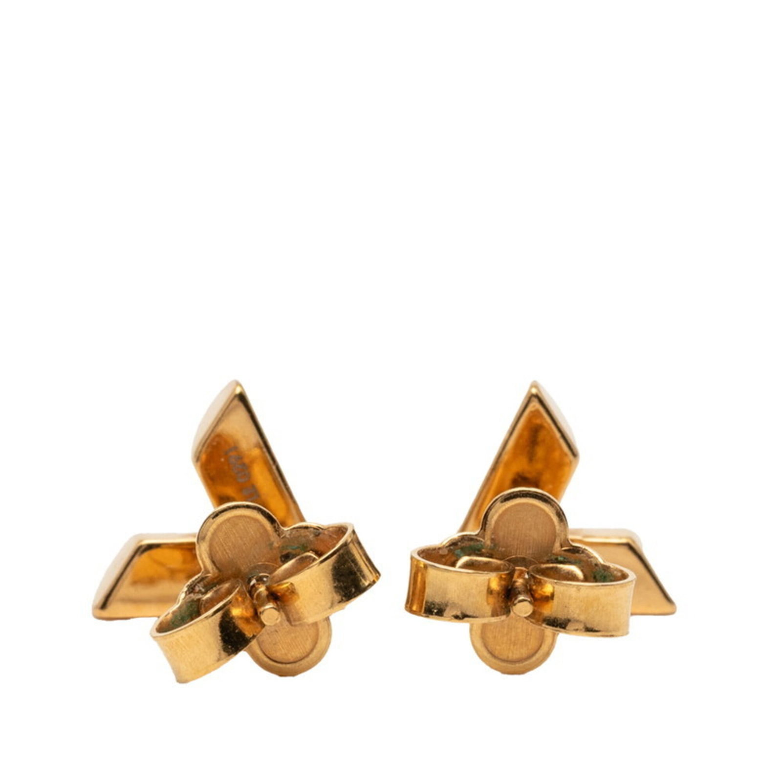 Louis Vuitton Stud Earrings Gold Plating - 2