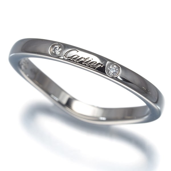 Ballerine ring diamond platinum ballerine 3P 950 Eu49 Cartier: Ballerine ring diamond platinum ballerine 3P 950 Eu49 Cartier Ballerine ring diamond platinum ballerine 3P 950 Eu49 Cartier, featuring a natural diamond set in a platinum band with a 2.0mm width and