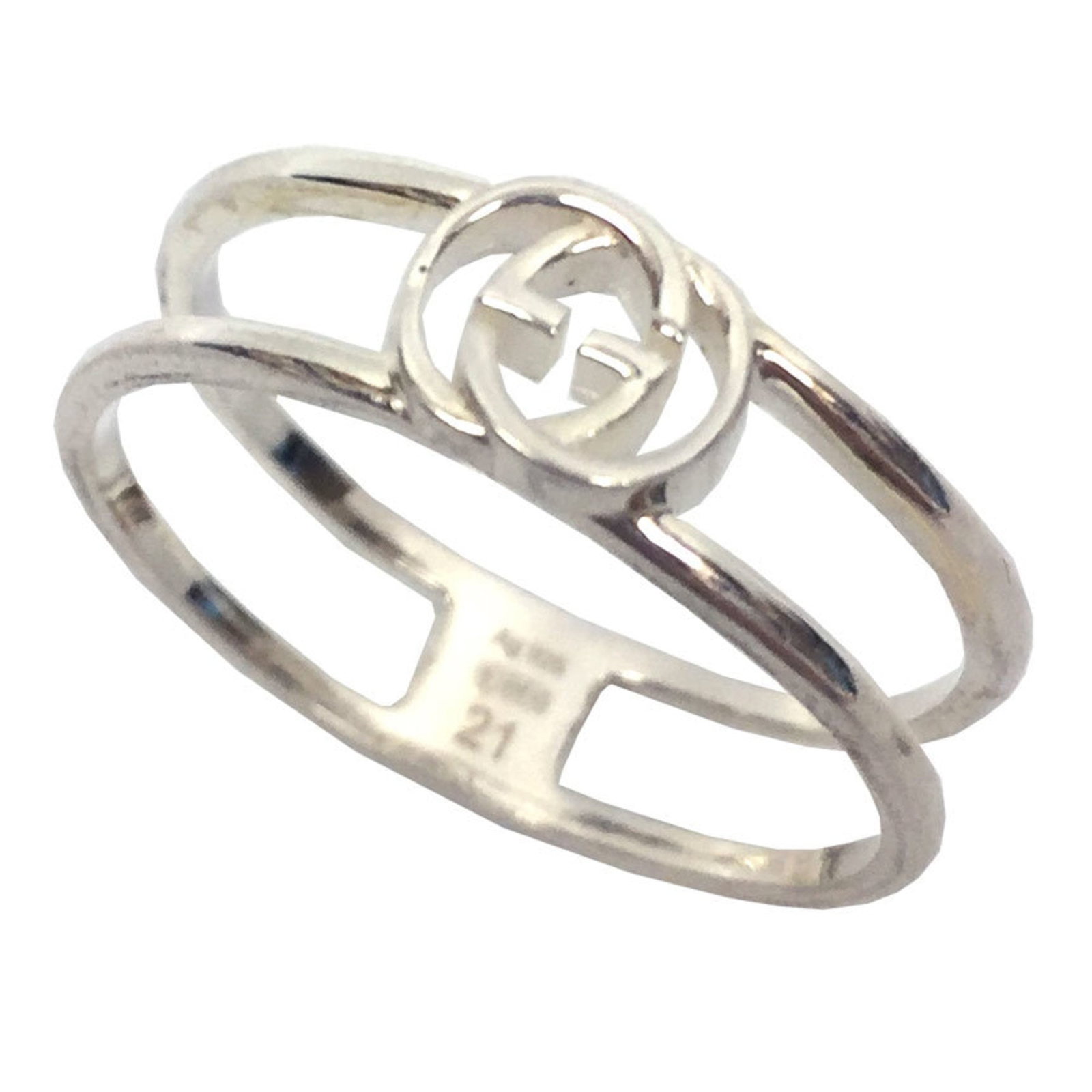 Gucci Band Ring Silver 925: Gucci Band Ring Silver 925 Silver 925 Gucci Band Ring - A sleek and modern accessory from the renowned Italian fashion house, featuring a silver band ring with a distinctive Gucci logo. This stylish p