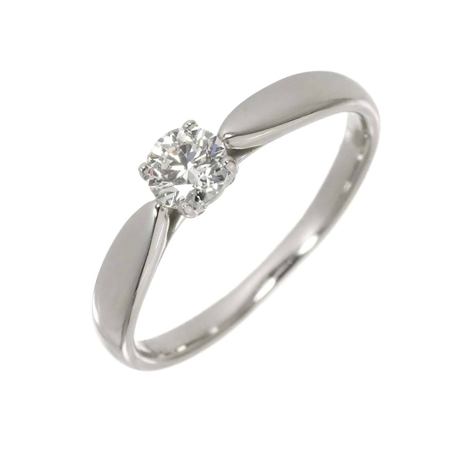 Ring Tiffany Band: Ring Tiffany Band Tiffany Type band ring in platinum, featuring a 0.25 carat diamond stone, available in US size 4.5 and Japanese size 8. The platinum band measures 4mm wide and weighs 2.8g. Item