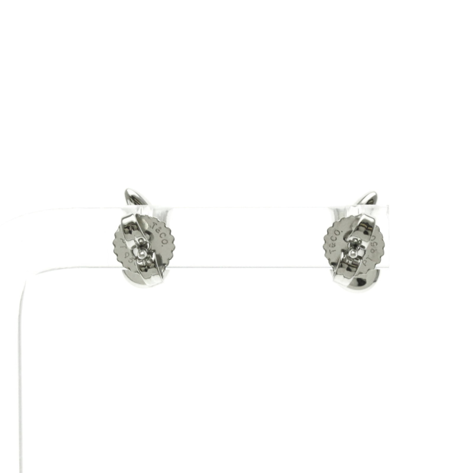 Platinum Stud Earrings by Tiffany - 2