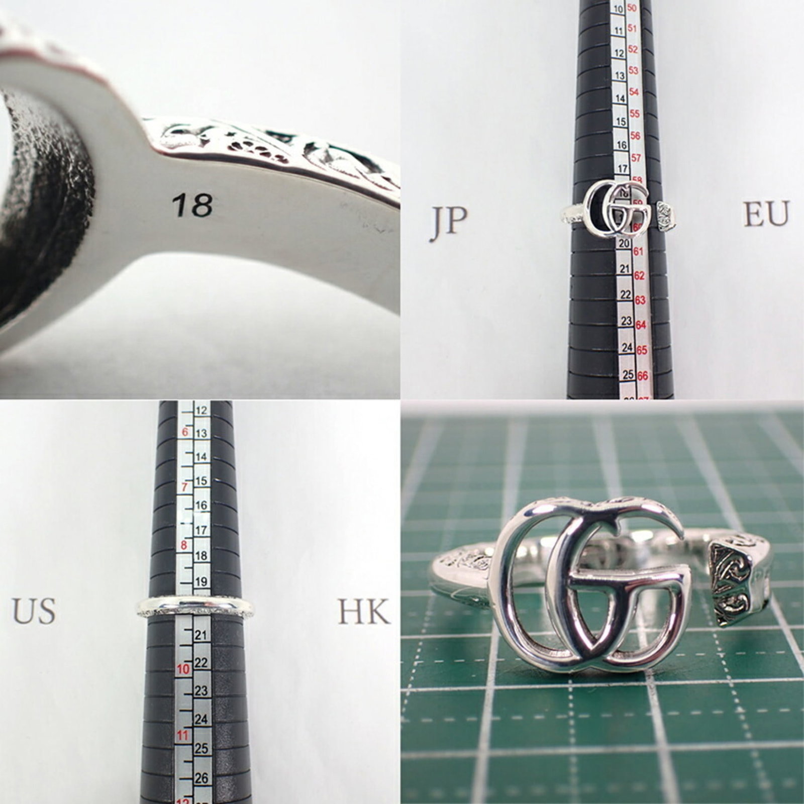 Sterling Silver 925 Ring By Gucci - 11