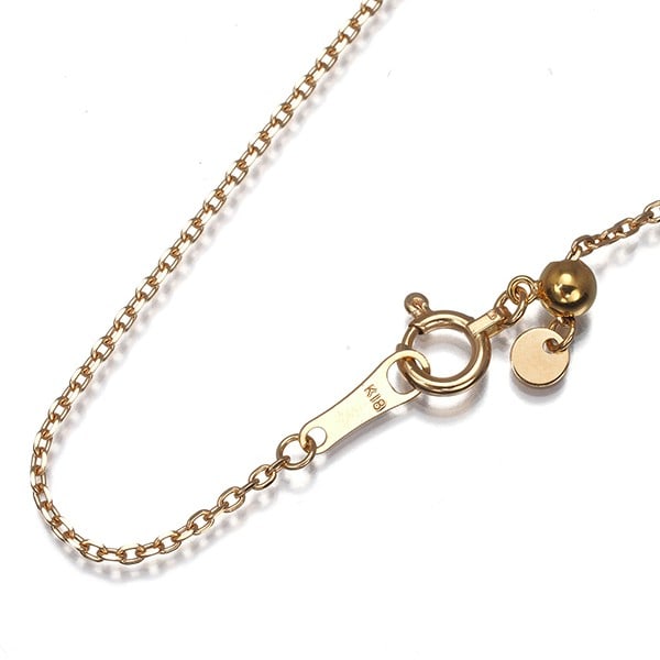 Cable Chain Necklace 44Cm 18K 750 Rose Gold: Cable Chain Necklace 44Cm 18K 750 Rose Gold 18K rose gold cable chain necklace with an adjustable length of 44cm, perfect for adding a touch of elegance to any outfit. The delicate 1.1mm wide chain fe