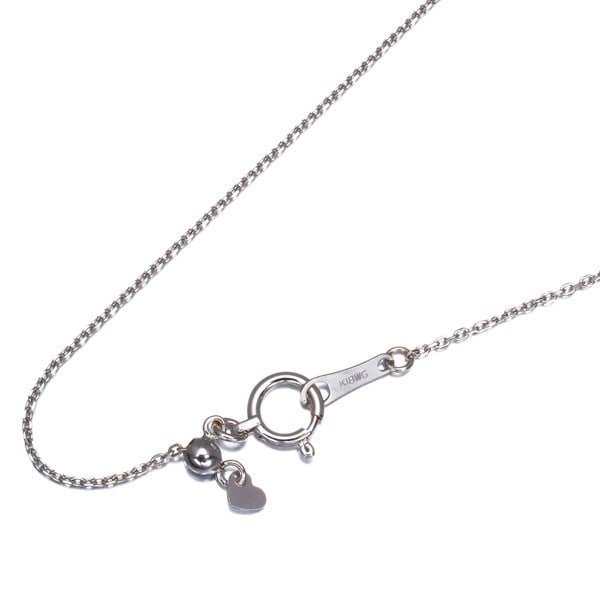 Cable Chain Necklace 45Cm 18K 750 White Gold: Cable Chain Necklace 45Cm 18K 750 White Gold 18k white gold cable chain necklace with adjustable length, perfect for those who appreciate understated elegance. This 45cm long chain features a