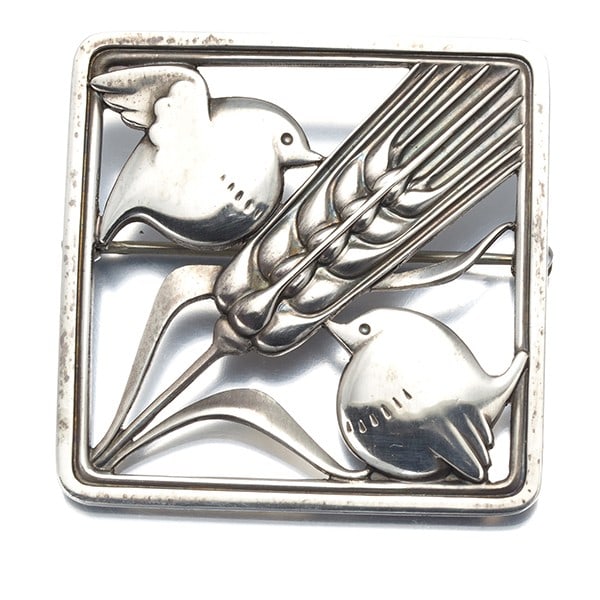 Sterling Silver Bird Wheat Brooch 925 By Jensen: Sterling Silver Bird Wheat Brooch 925 By Jensen Item Specifics: Brand: Georg Jensen Metal: Sterling Silver Metal Purity: 925 Type: Brooch Main Stone: No Stone Style: Brooch Collection: 250 Main Stone 