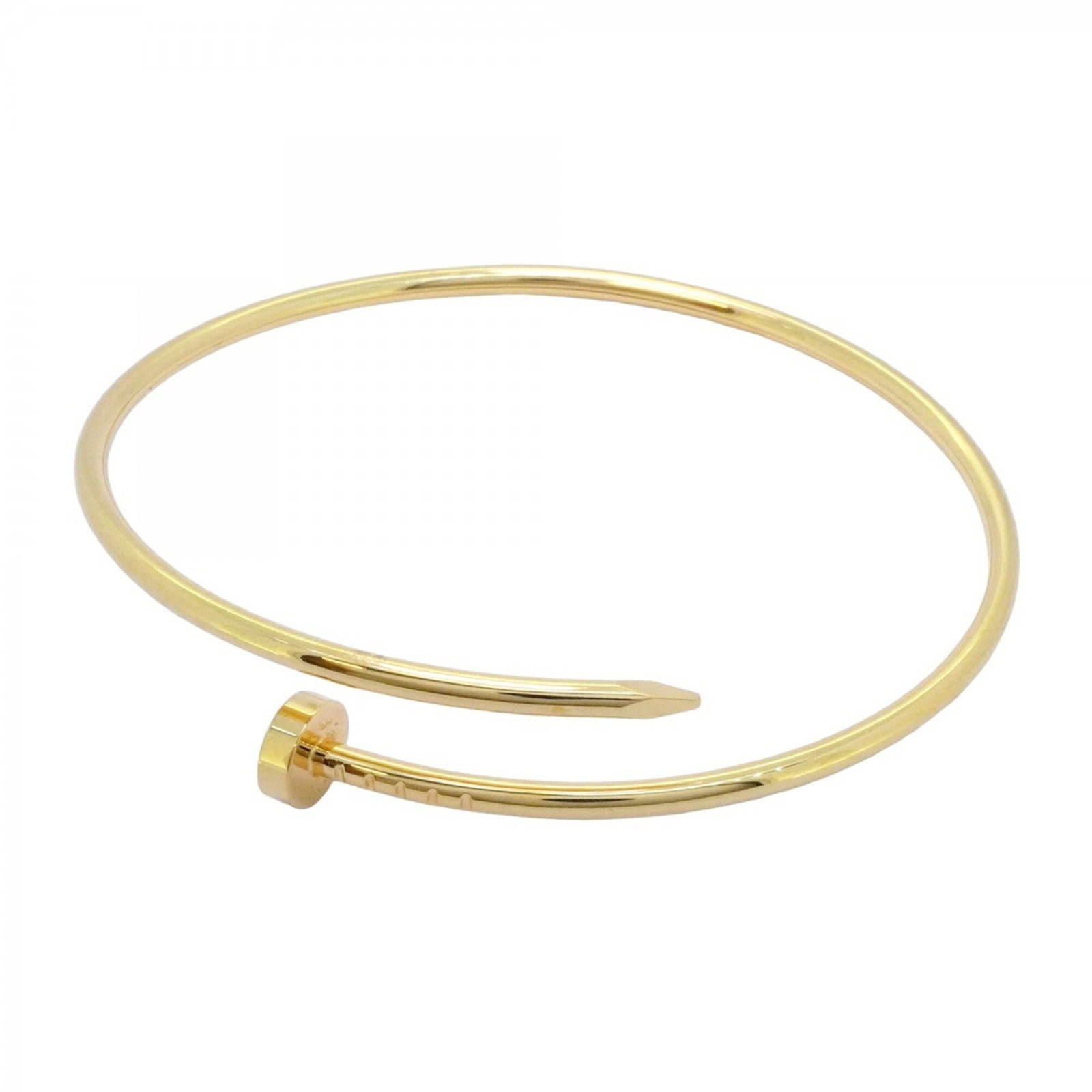Yellow Gold Cartier Bangle (18K): Yellow Gold Cartier Bangle (18K) Yellow Gold Cartier Bangle (18K) stands out with its elegant design and premium yellow gold finish. Measuring 18cm in length, this bangle showcases the iconic style
