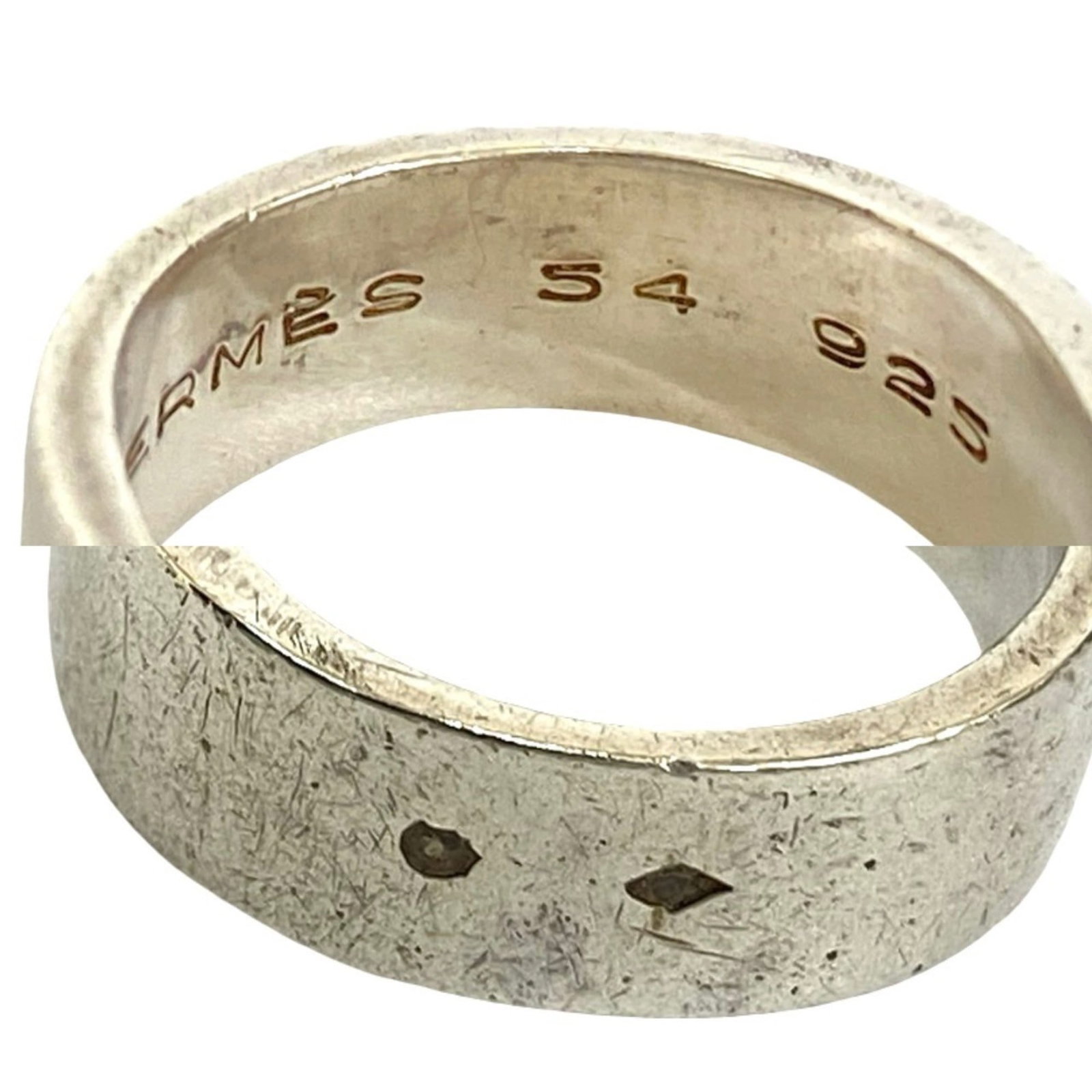 Silver Ring Band Hermes 925 - 2
