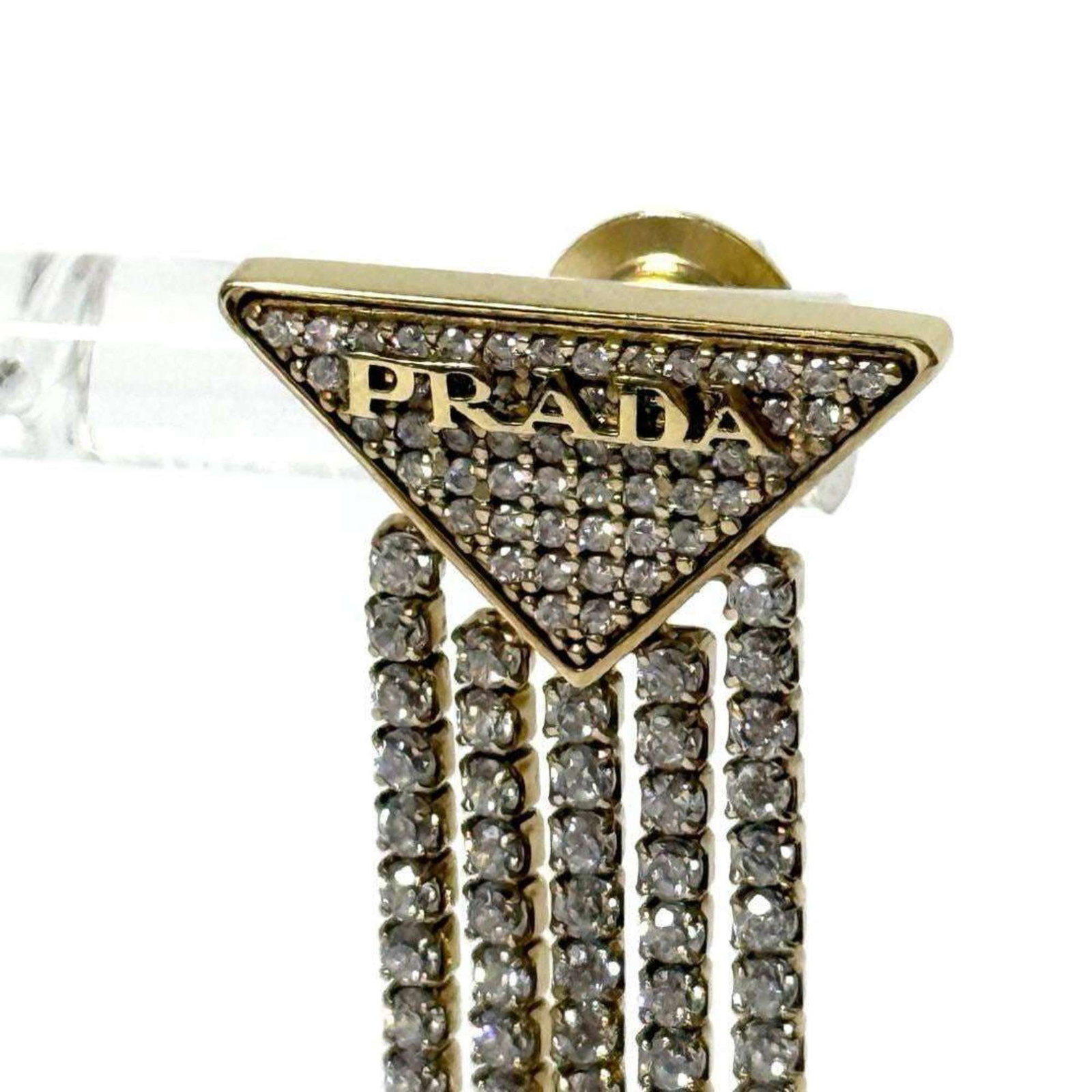 Prada Stud Earrings Palladium Silver 925 - 3