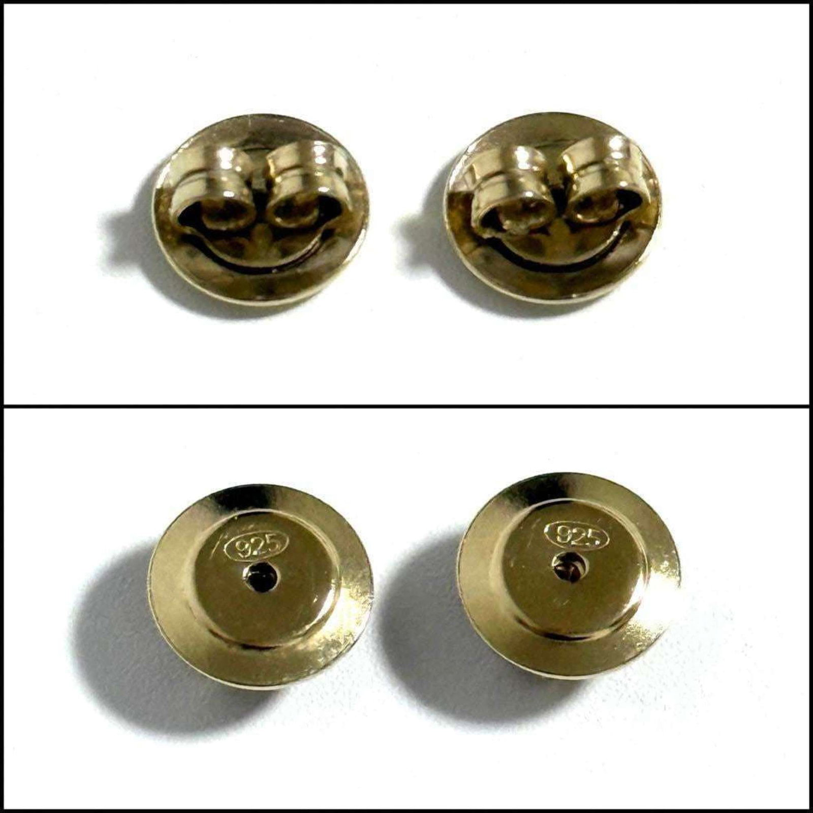 Prada Stud Earrings Palladium Silver 925 - 8