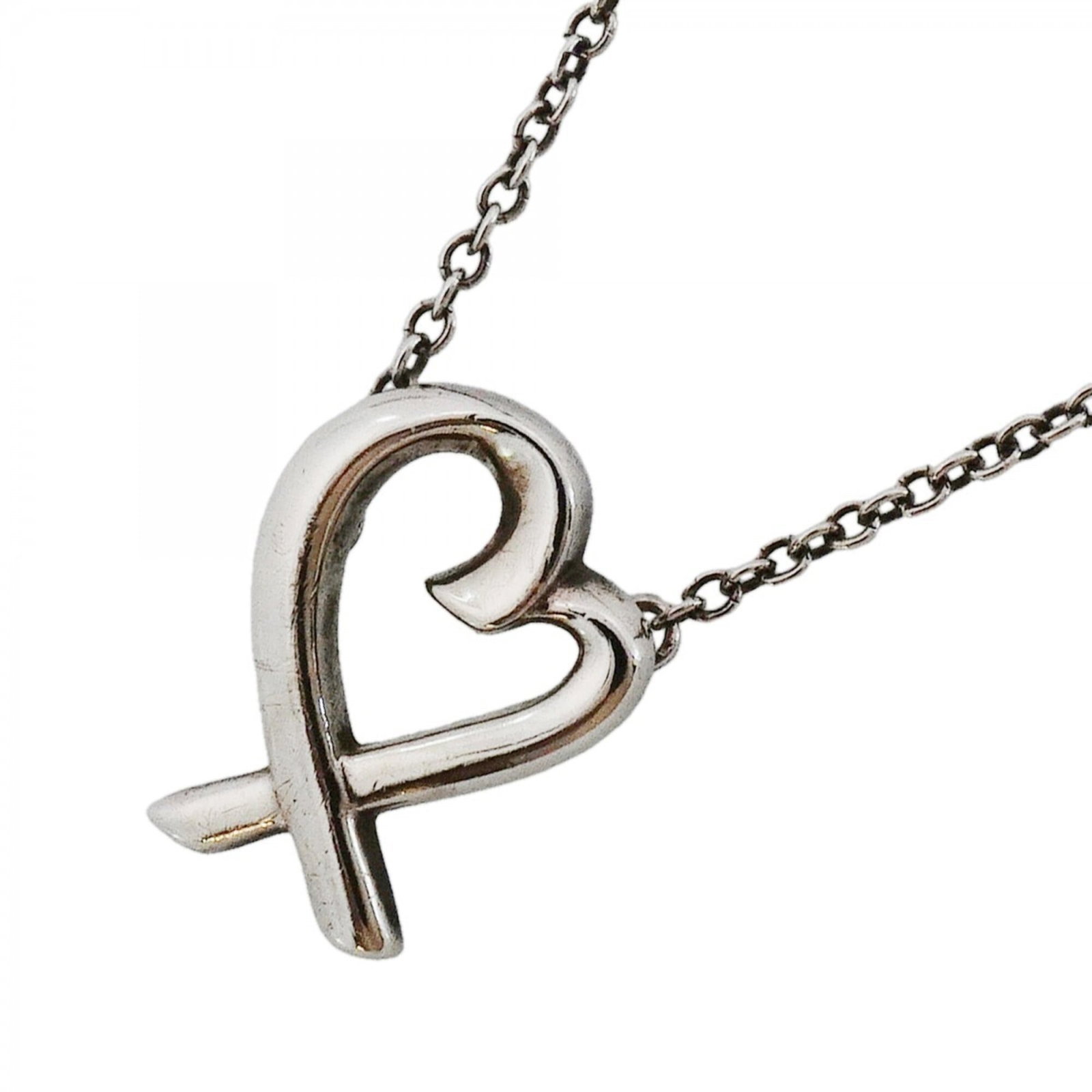Sterling Silver 925 Necklace Loving Heart Tiffany Women's (1 of 6)