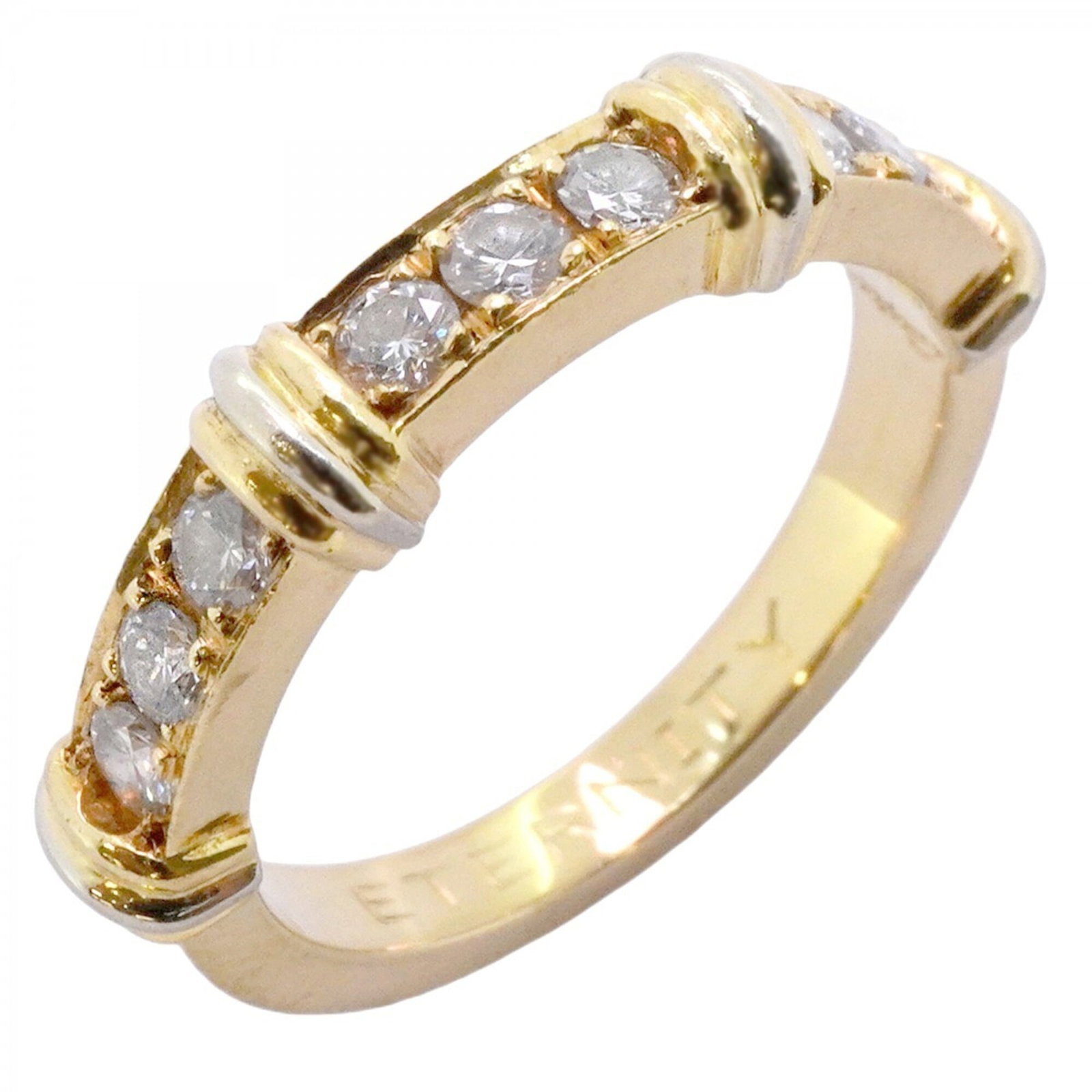 Cartier Band Ring White Gold (18K) Yellow Gold (18K): Cartier Band Ring White Gold (18K) Yellow Gold (18K) Cartier Band Ring White Gold (18K) Yellow Gold (18K)This 50 US size band ring features Cartier's signature style, combining white gold and yellow g