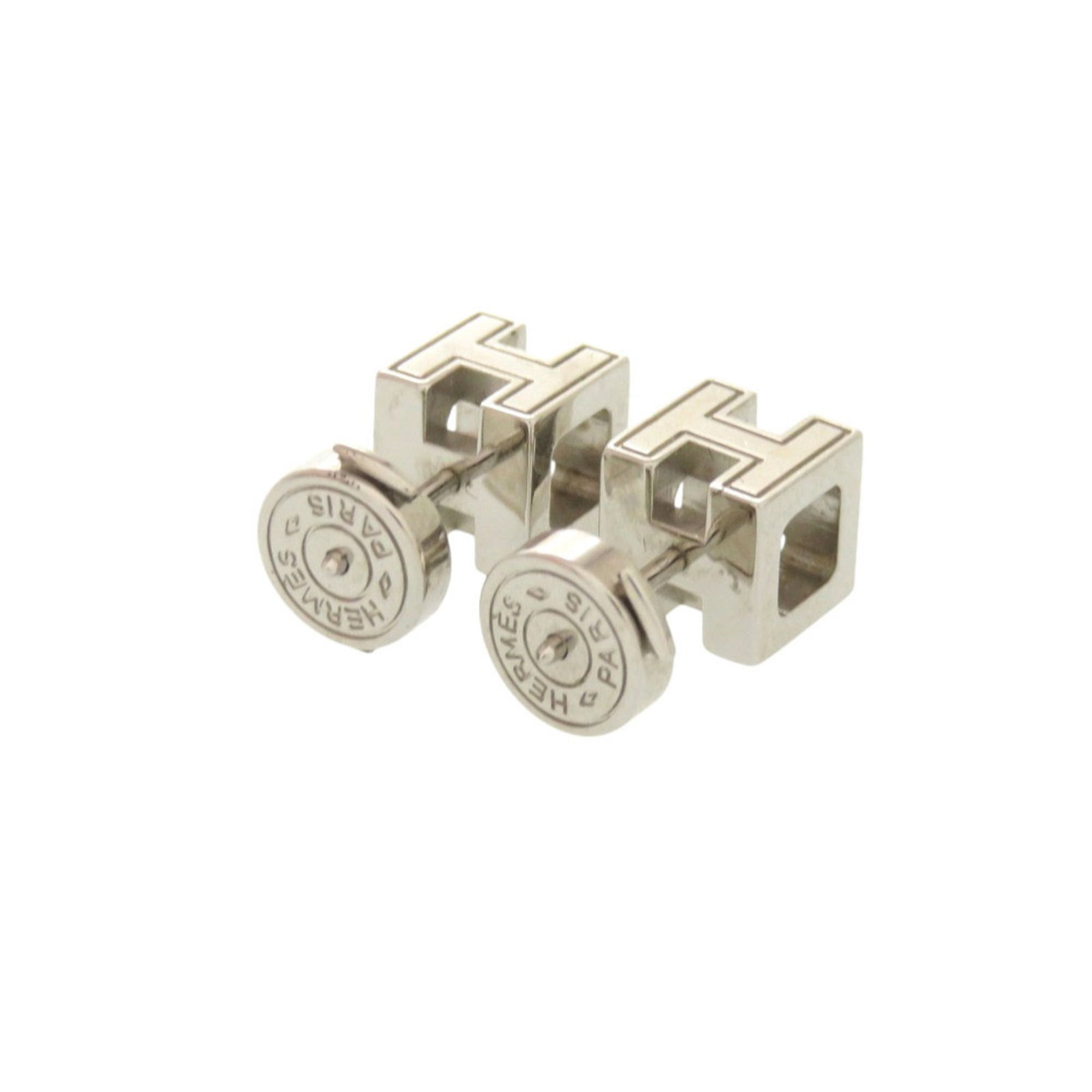 Metal earrings by Hermes Stud - 3