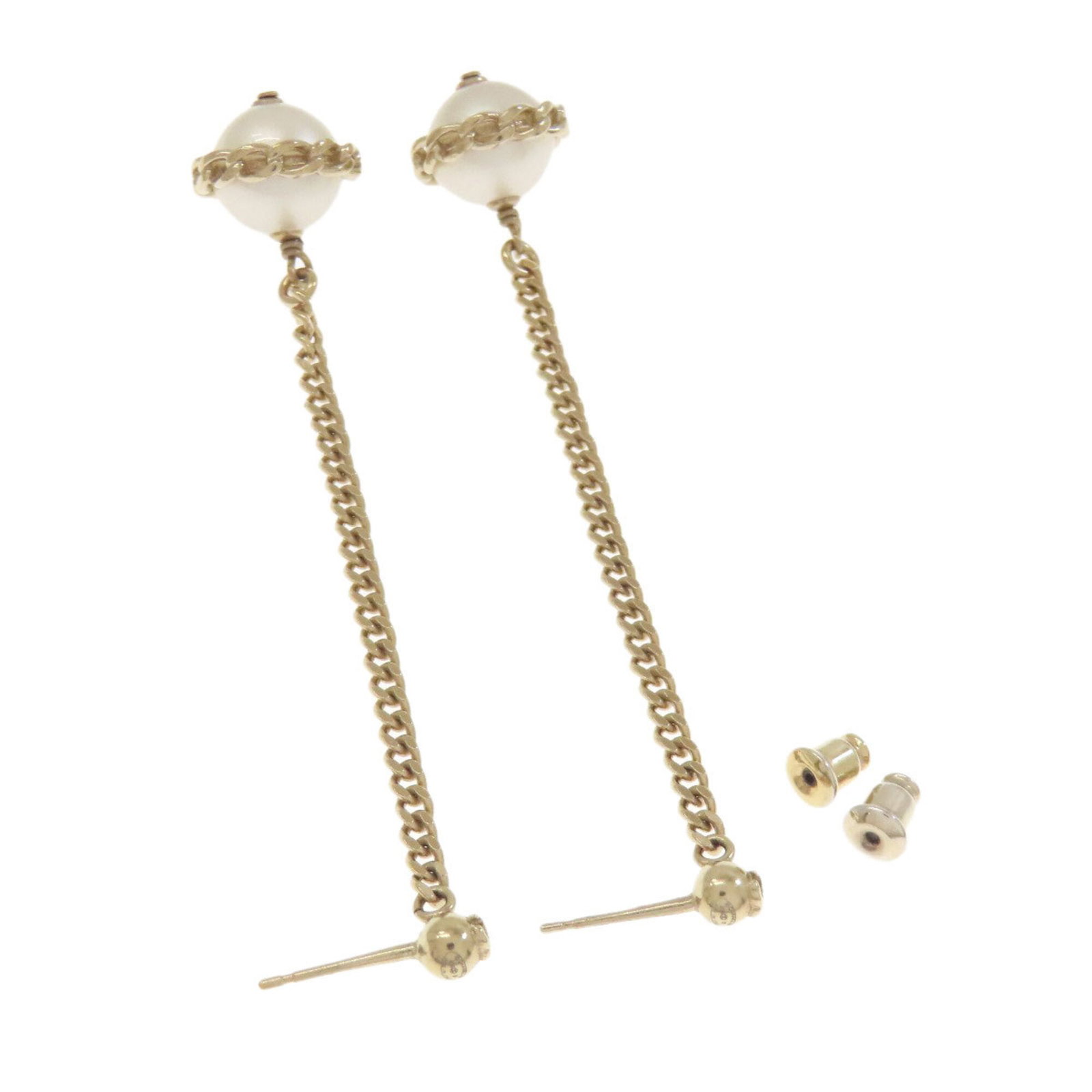 Metal Stud Chanel Earrings - 2