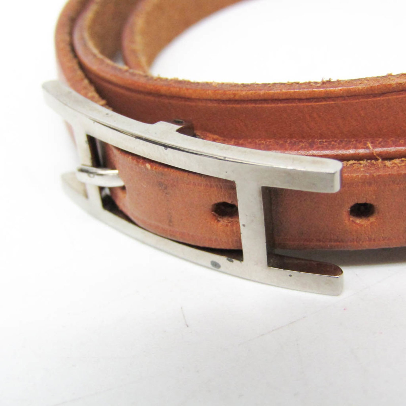 Leather metal bangle hermes - 5