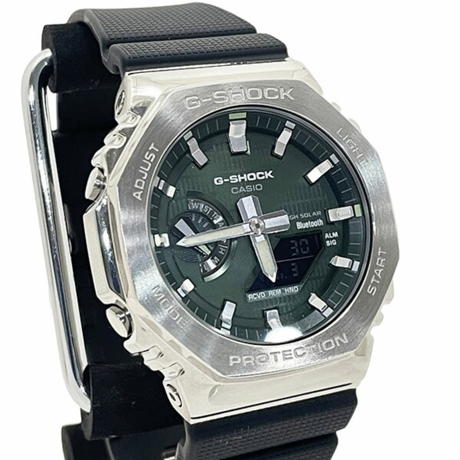 Wristwatch By Casio: Wristwatch By Casio Stainless steel construction provides durability and resistance to corrosion. The Casio MPN GBM-2100A-1A3JF wristwatch boasts a solar-powered movement, allowing for long-lasting
