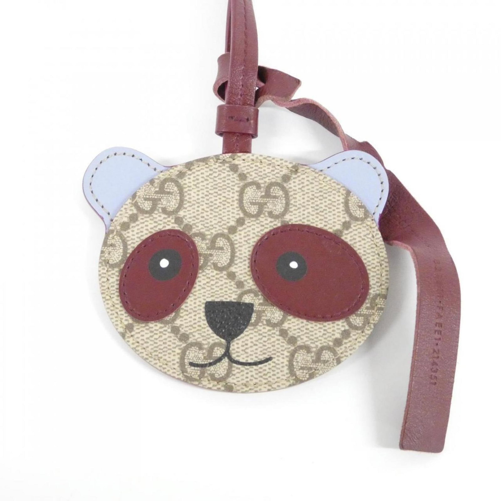 Gucci leather handbag charm - 2