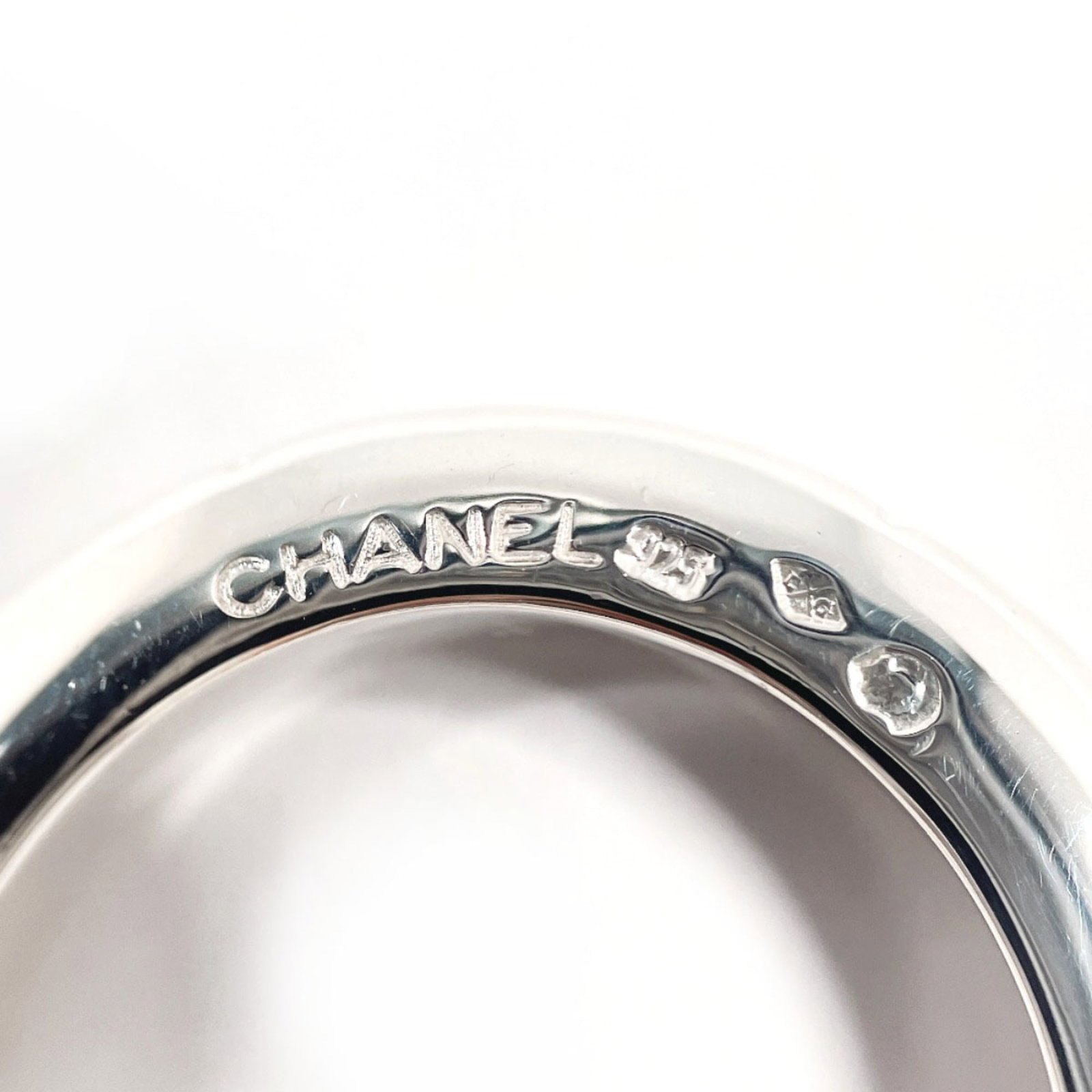 Chanel silver band ring 925 - 3