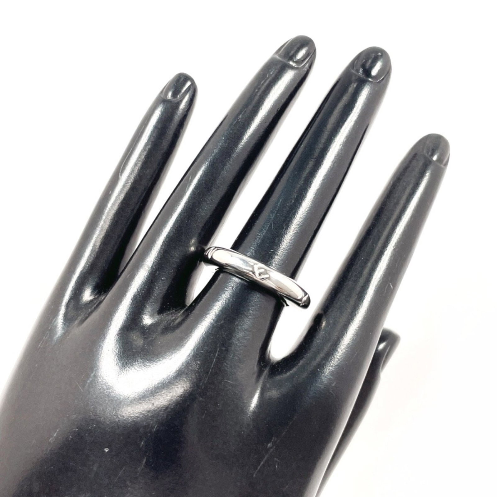 Chanel silver band ring 925 - 6