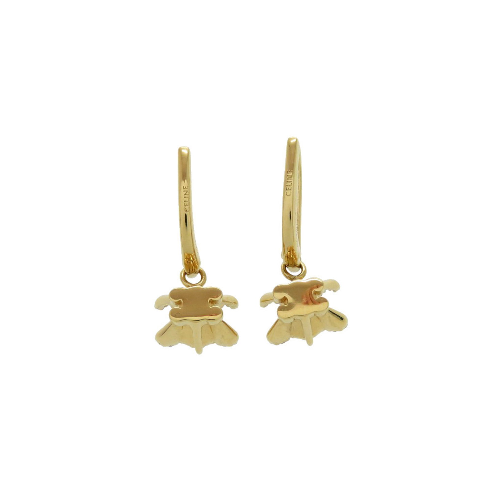 Celine Stud Earrings Metal Rhinestone - 3