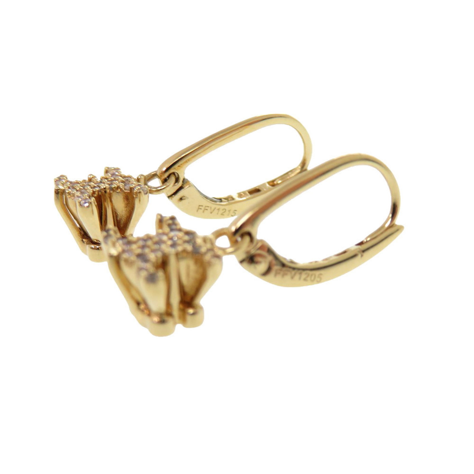 Celine Stud Earrings Metal Rhinestone - 4
