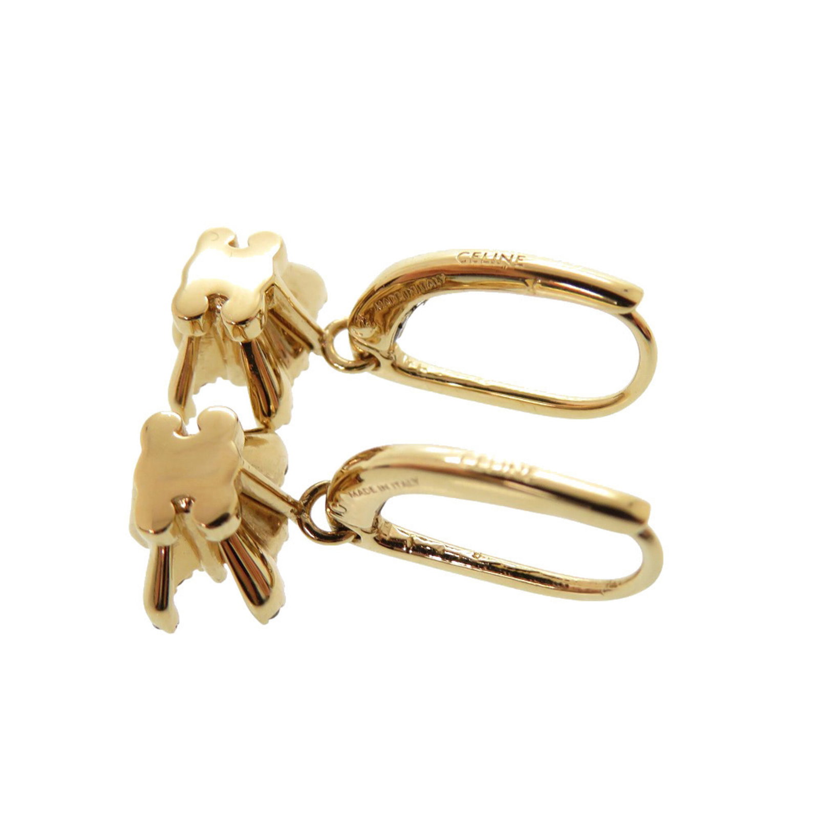 Celine Stud Earrings Metal Rhinestone - 5