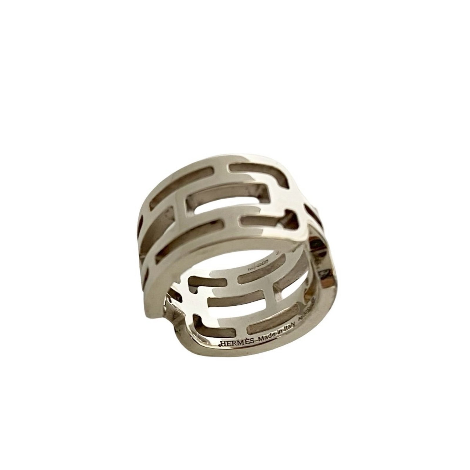 Silver Ring Band Hermes 925 - 4