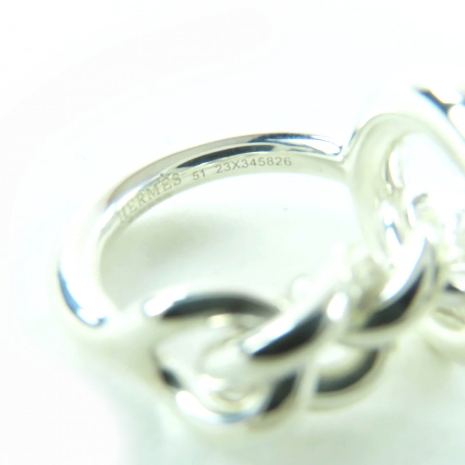 Silver Ring Band Hermes 925 - 7