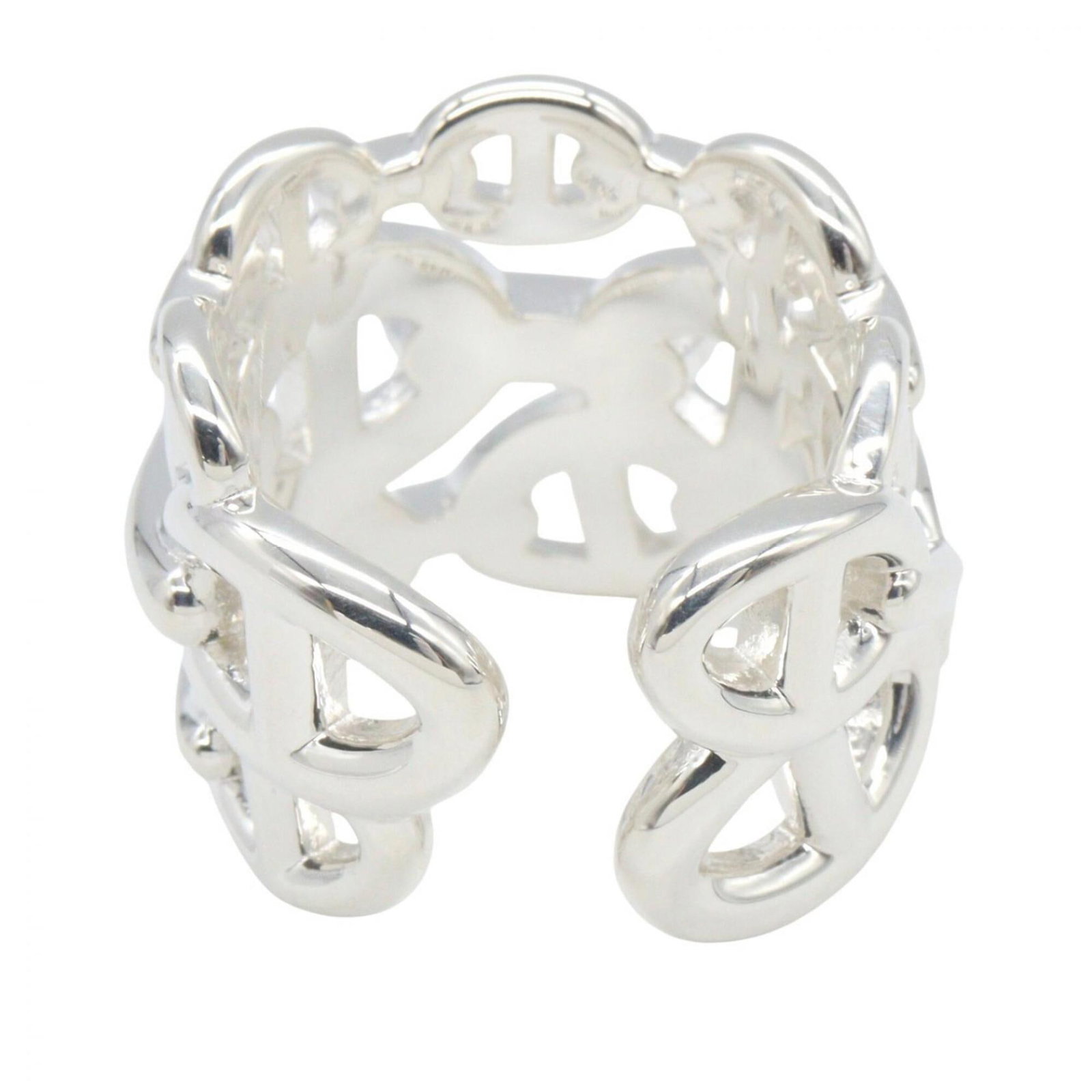 Silver Ring Band Hermes 925 - 3