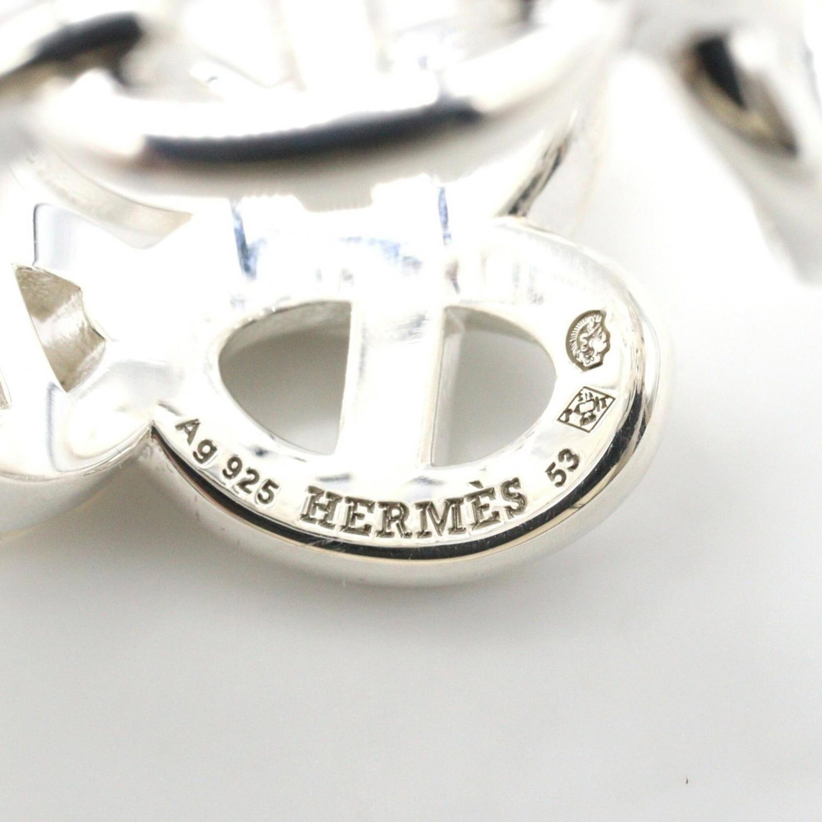 Silver Ring Band Hermes 925 - 4