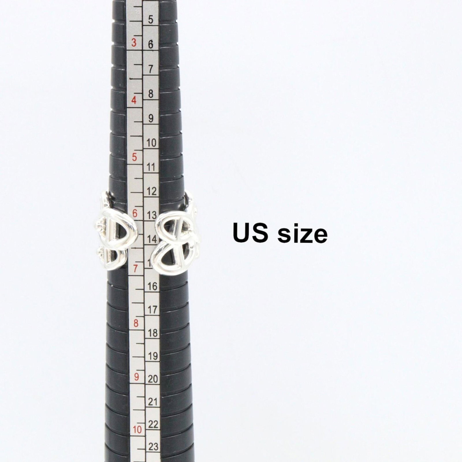 Silver Ring Band Hermes 925 - 6