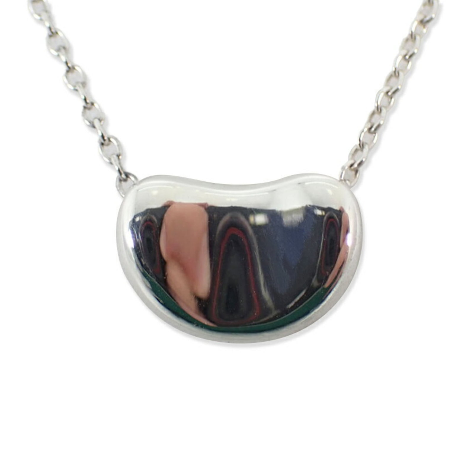 Tiffany & Co. 925 Bean Pendant Necklace: Tiffany & Co. 925 Bean Pendant Necklace Sterling silver 925, the Tiffany & Co. Bean Pendant Necklace boasts a sleek design with a 7.5mm x 10.7mm pendant that measures 0.29'' x 0.42''. Made from