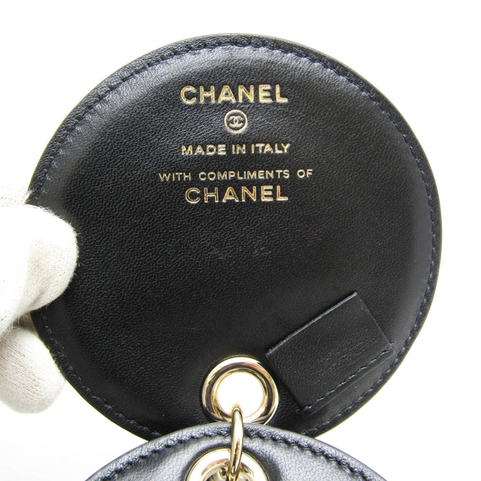 Handbag Leather Charm Chanel - 10