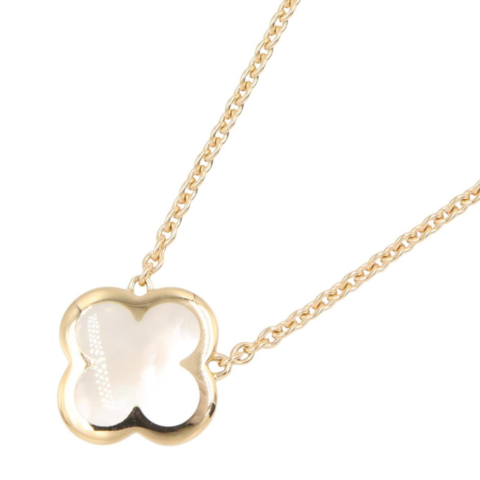 Van Cleef & Arpels Pure Alhambra Mother-Of-Pearl Necklace 18K (Yellow Gold) Mother-Of-Pearl Women'S: Van Cleef & Arpels Pure Alhambra Mother-Of-Pearl Necklace 18K (Yellow Gold) Mother-Of-Pearl Women'S Yellow gold (18K) and mother-of-pearl come together in this elegant Van Cleef & Arpels necklace, fea